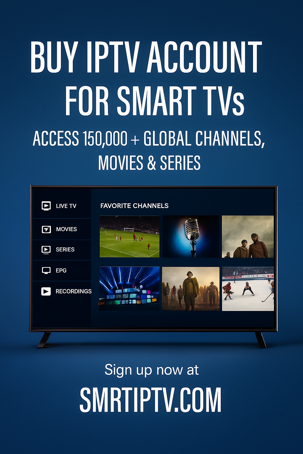 فروش اکانت IPTV تلویزیون هوشمند