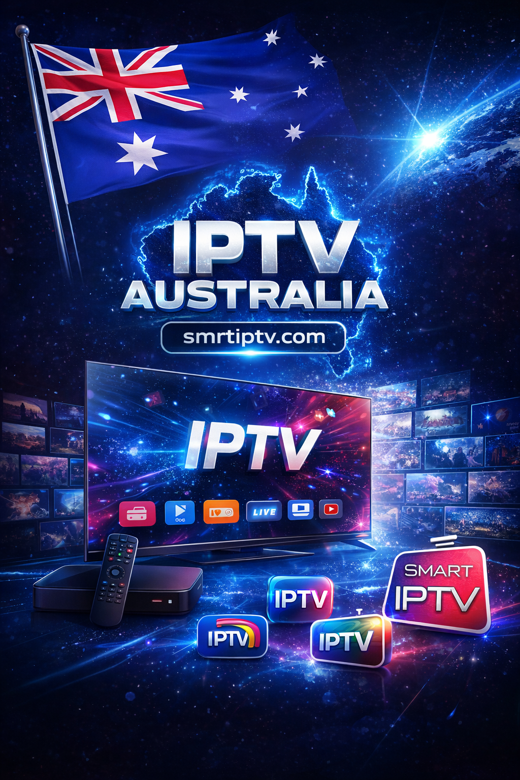نصب IPTV در استرالیا روی تلویزیون و موبایل